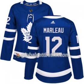 Toronto Maple Leafs Hockeydrakt Patrick Marleau 12 2017-2018 Blå Adidas Authentic - Dame